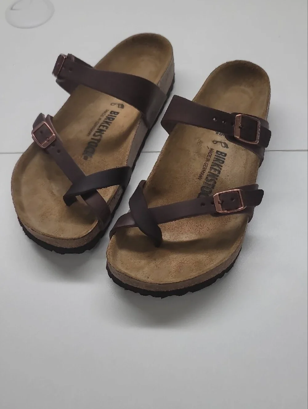 Birkenstock Mayari Oiled Leather Sandals Size 7